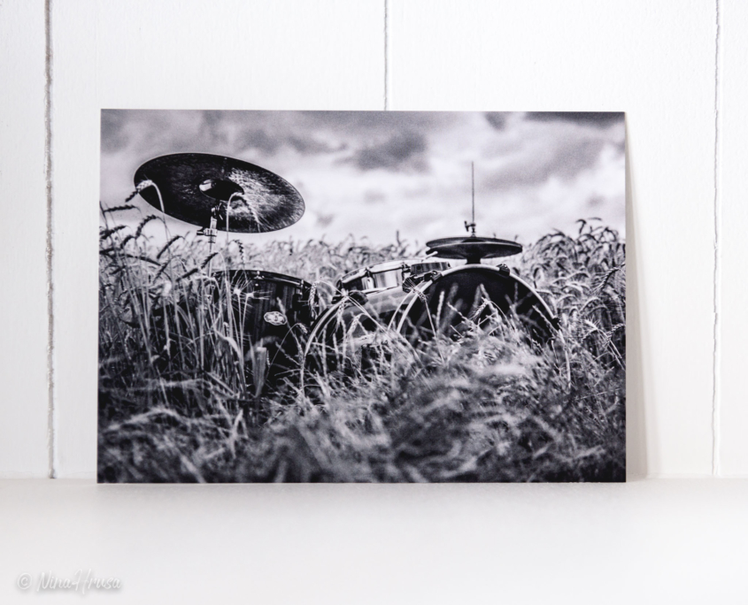 Postkarte Schlagzeug, Zwischenmomente | Nina Hrusa Photography