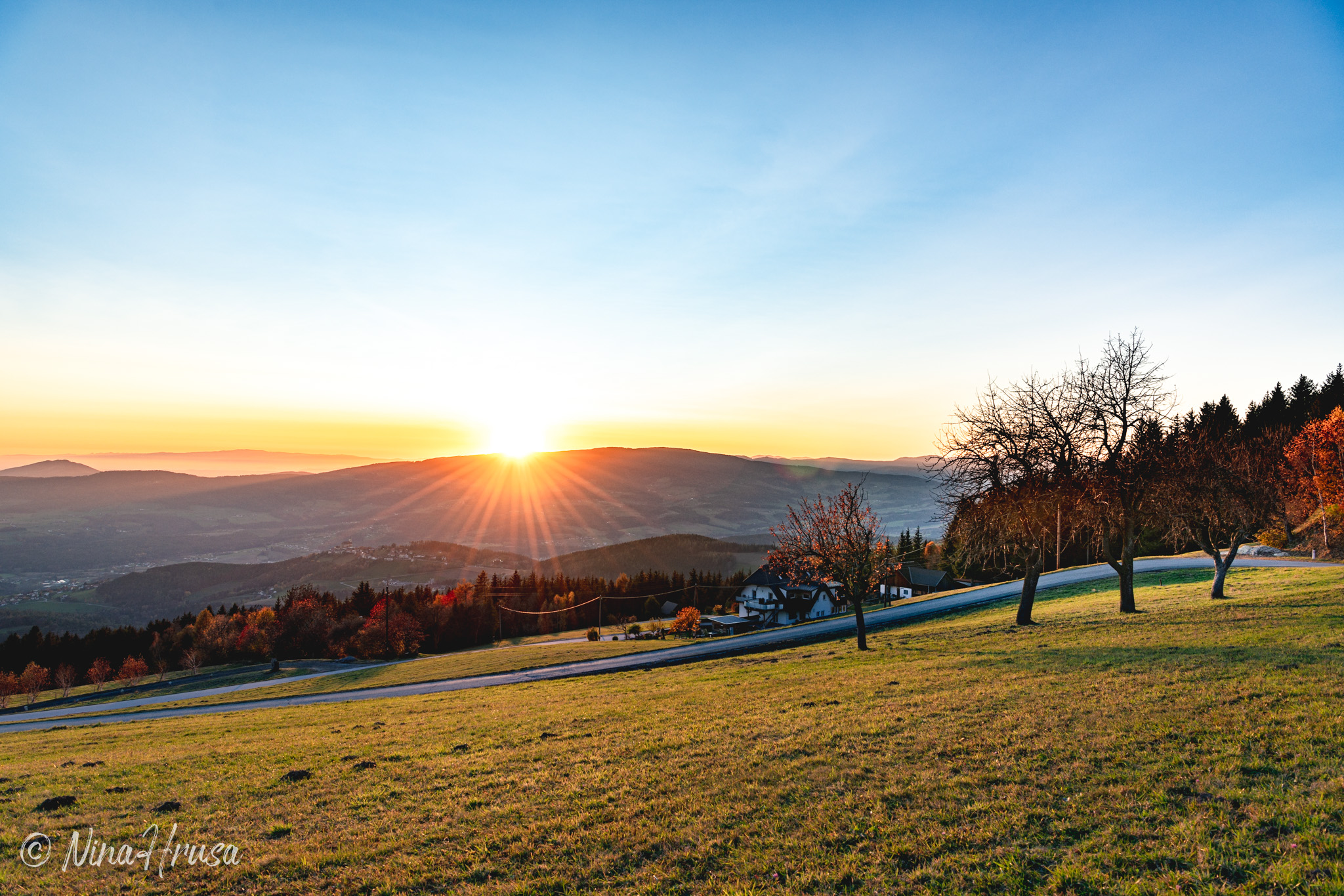 Sonnenuntergang, Pöllauberg, Steiermark, Zwischenmomente | Nina Hrusa Photography